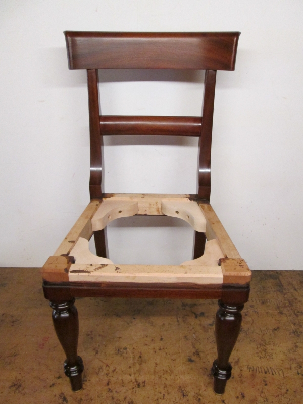 New College chair, stage 1: the bare frame