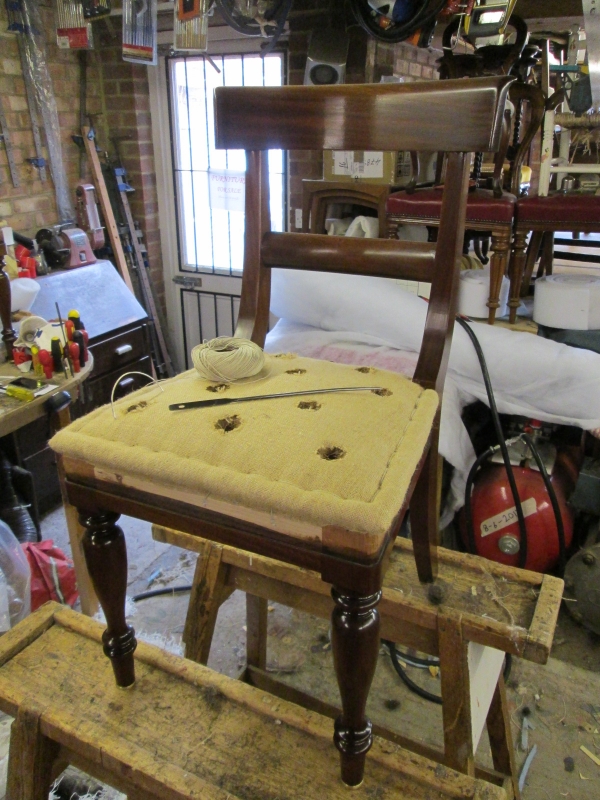New College chair, stage 3: on the bench