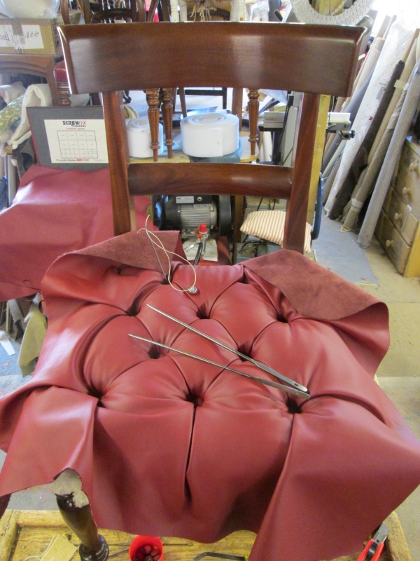 New College chair, stage 5: on the bench